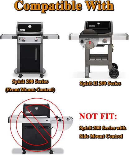 Spirit E-210 Grill Replacement Parts for Weber Spirit Grill Parts Spirit E210 210 S210 Spirit II E-210 II E210 Spirit 2 E210 E-210 GS4 Spirit 200 Series 7635 Flavorizer Bars 68949 Burner Tube Kit