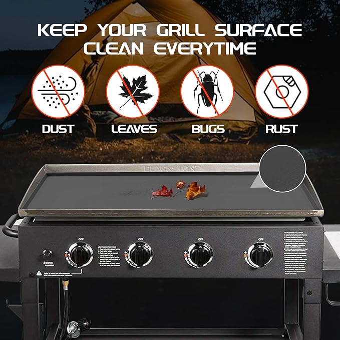 Silicone Griddle Mat for Blackstone 36 Inch Griddle, Heavy Duty Food Grade Silicone Griddle Cover, Griddle Accessories for Blackstone Grill, All Season Protective Cover (Gray, 36 Inch)