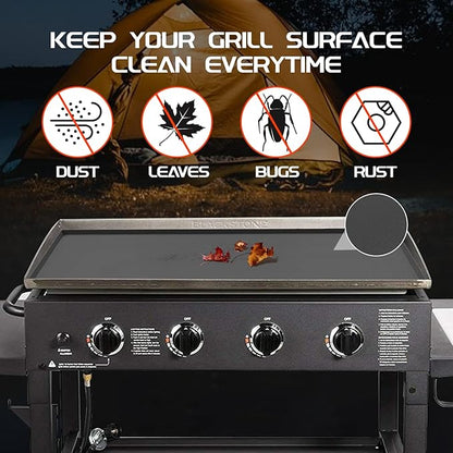Silicone Griddle Mat for Blackstone 36 Inch Griddle, Heavy Duty Food Grade Silicone Griddle Cover, Griddle Accessories for Blackstone Grill, All Season Protective Cover (Gray, 36 Inch)