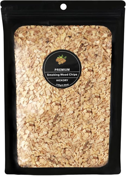 Smoking Wood Chips with Hickory Flavors,Cocktail Smoker Chips for Whiskey,Smoking Gun,5.29oz/Bag
