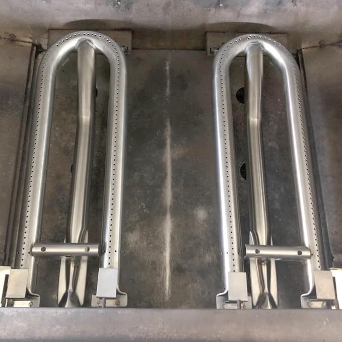 19-1/8" Stainless Steel Burner Replacement Parts for DCS 27" 36" 48" 27DBQ 27DBR 27DSBQ, 27DSBQR, BGA36-BQARL, BGA36-BQARN Charmglow，Brinkmann 810-8905-S, 810-8907-S Gas Grill（3pack）