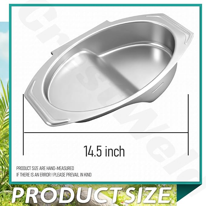 Small Water Bowl for Masterbuilt 30-inch Digital Electric Vertical BBQ Smoker, Replace 9007170040 Water Bowl Models 20071117 20071218 20074517 MB20070421 MB20077018