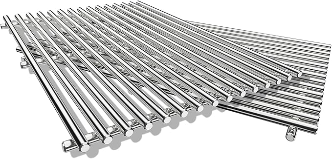9MM Grill Grates for Weber Spirit 300 and GS4 Spirit II 300 Series, Spirit 700, Genesis Silver/Gold/Platinum B & C, Genesis 1000-3500, Grill Parts for Weber Spirit 7639 7638 Grate, 304 Stainless Steel