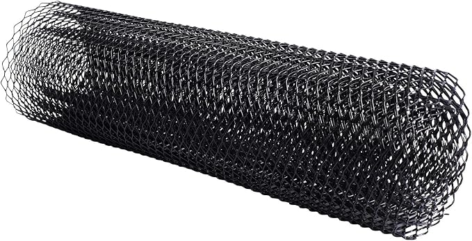 AggAuto Universal 40"x13" Car Grill Mesh 6x12mm Hexagon Hole Black | Aluminum Alloy Automotive Grille Insert Bumper, One of the Most Multifunctional Shape Grids 100x33cm