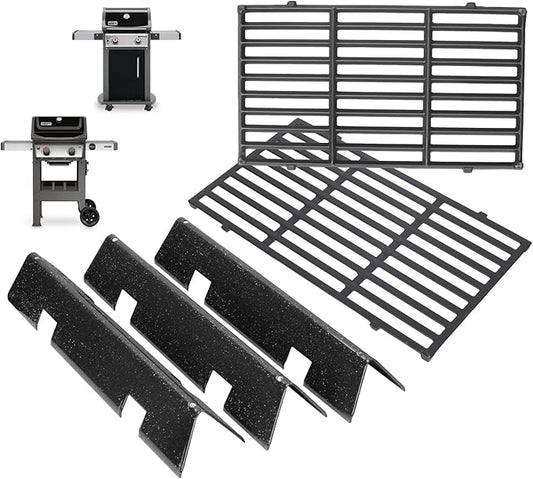 Spirit Grill Parts for Weber GS4 Spirit II/I 200 SER E210 S210 E220 S220 Accessories for Weber GS4 Spirit 2 Grill Parts Replacement Grill Grates 7637 7849, Webber Flavorizer Bars 7635 69796 3400301