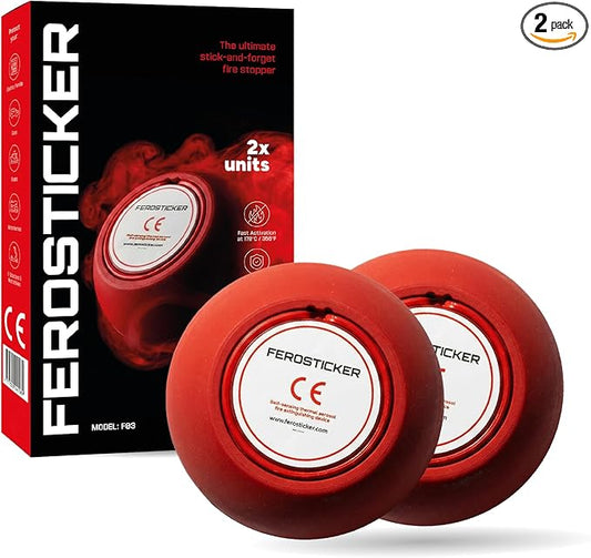 Small Automatic Fire Extinguisher – Non-Toxic, Compact & Maintenance-Free Household Fire Protection for Electric Boxes, Solar Generators, Vehicles, Lithium Batteries, Ship Cabins (2 Pack)