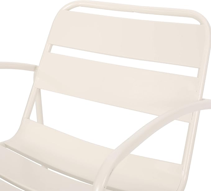 Christopher Knight Home Cowan Outdoor Dining Chair (Set of 2), Matte White