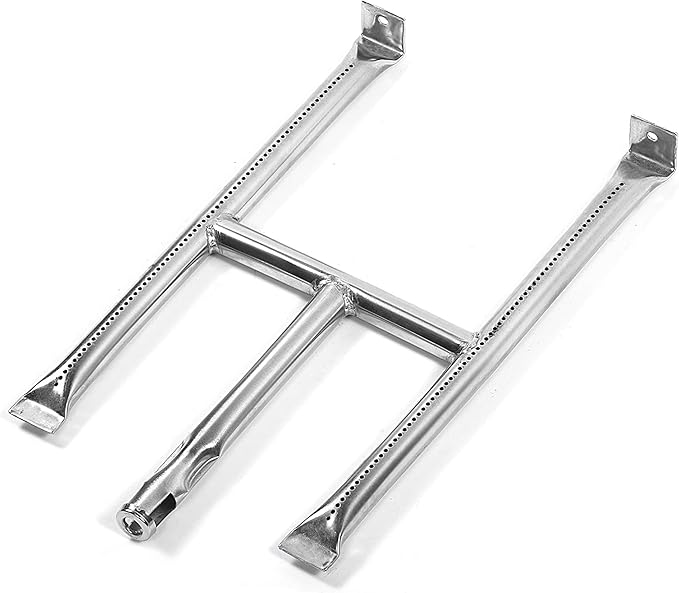 Stainless Steel BBQ Grill Burner Replacement for Blackstone 28 Inch Grill Top, 2 Pack Burner Tube with Screw