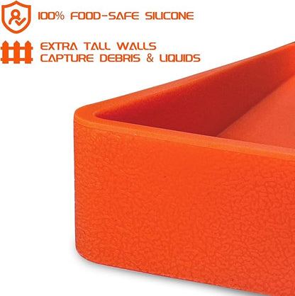 Silicone Griddle Mat for Blackstone 36 Inch, Heavy Duty Food Grade Silicone Griddle Cover, Griddle Accessories for Blackstone Grill, All Season Protective Cover (Orange, 36 Inch)