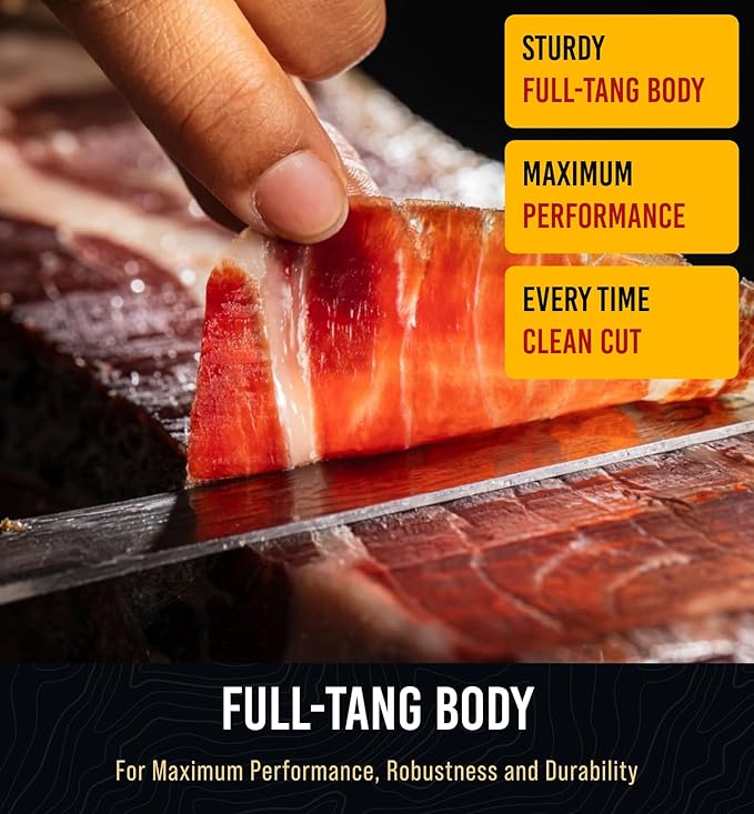 Bright Hobby Brisket Knife - 12" Premium BBQ Carving Knife Full Tang Razor Sharp - Gift for Dad From Wife, Son, Daughter