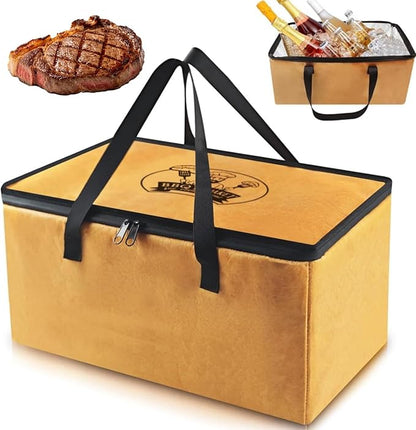 BBQ Meat Resting Blanket, Reusable Meat Resting Bag for resting meat for Smoker Accessories/Kitchen/Dough/Party/Picnic/Camping,Christmas Birthday Gift for Men and BBQ Lovers（15inch）