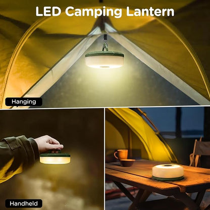 3-Pack Camping String Lights 4 in 1, 32.8FT Quick Storage 8 Modes | Portable Rechargeable Fairy Tent Lights String, Hanging Lantern LED Lamp for Outdoor Indoor Patio Decor Camping Essentials
