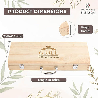 BBQ Grill Accessories Set, 11 Pcs Grill Accessories Grilling Gifts for Men, Stainless Steel Grill Tools for Camping Barbecue, BBQ Accessories Gifts for Dad, BBQ Set for Him
