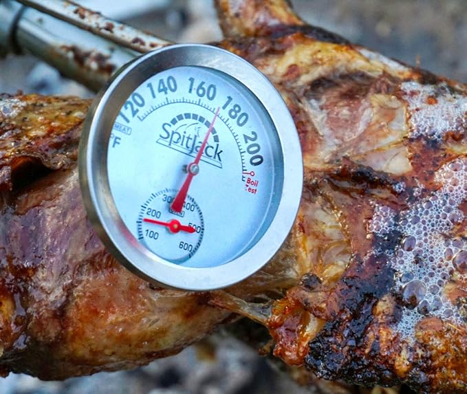 SpitJack CXB85 Pig, Whole Hog, Lamb BBQ Spit Roaster Rotisserie Kit. Electric 40W Motor, 60 Inch Spit Rod, All Stainless Trussing Hardware, Accessories. Portable Charcoal Barbecue or Outdoor Wood Fire | Portable charcoal or wood-fire BBQ roaster with s...