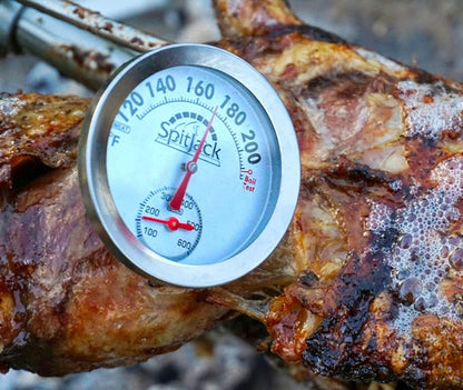 SpitJack CXB85 Pig, Whole Hog, Lamb BBQ Spit Roaster Rotisserie Kit. Electric 40W Motor, 60 Inch Spit Rod, All Stainless Trussing Hardware, Accessories. Portable Charcoal Barbecue or Outdoor Wood Fire | Portable charcoal or wood-fire BBQ roaster with s...
