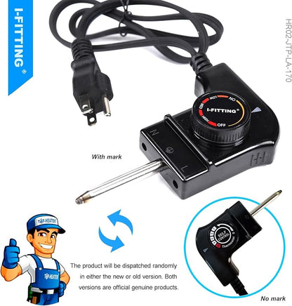 Thermostat Probe Cord for Masterbuilt Electric Smoker 15A 125V | Fits Masterbuilt electric smokers, grills, fryers & skillets. 15A/125V adjustable thermostat probe controls heat safely.