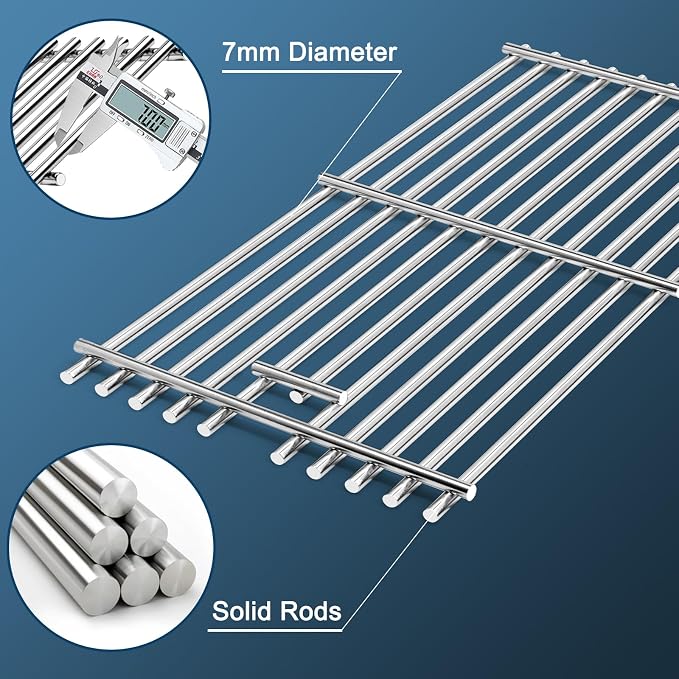 Replacement Parts for Nexgrill 720-0864M, 2 Pack Heat Shields, Grill Burners and Ignitor, Grill Grates for Nexgrill Evolution 720-0864M 2-Burner Gas Grill