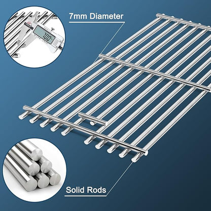 Replacement Parts for Nexgrill 720-0864M, 2 Pack Heat Shields, Grill Burners and Ignitor, Grill Grates for Nexgrill Evolution 720-0864M 2-Burner Gas Grill
