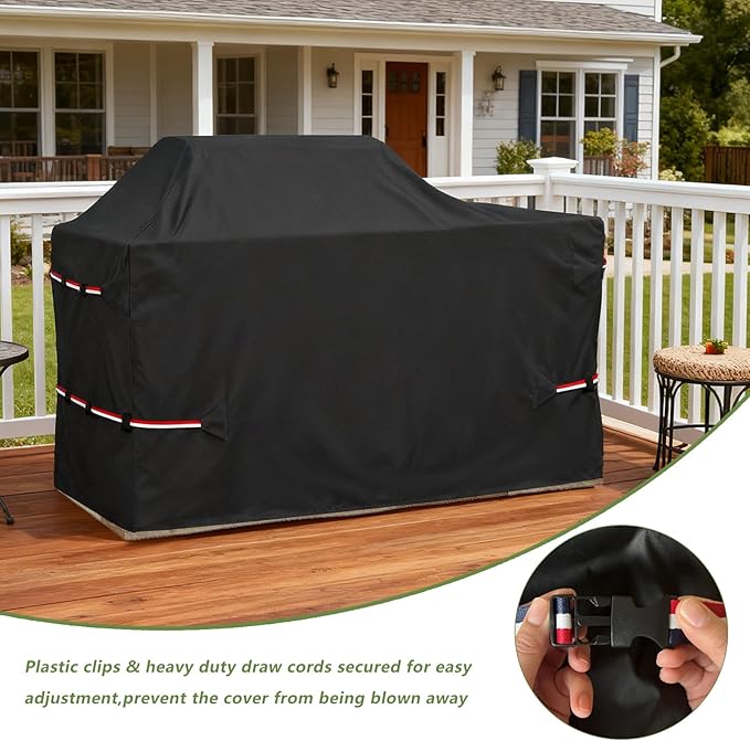 98 Inch Island Grill Cover - 600D Heavy Duty Waterproof All Weather Protection Extra Large Grill Covers,Island with Left/Right Grill Head,Grill Cover for Outdoor Grill, BBQ Cover