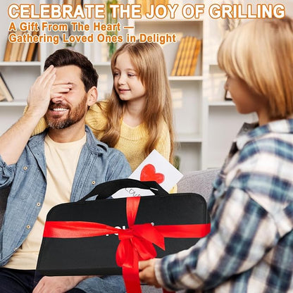 POLIGO 26 PCS Grill Set Backyard BBQ Grill Accessories Stainless Steel Grill Utensils Set with Bag for Fathers Day Birthday - Camping BBQ Tools Grilling Tools Set Ideal Grilling Gifts for Men Women