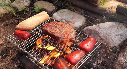 Stainless Steel Ultra Compact Portable Lightweight Camping Grill