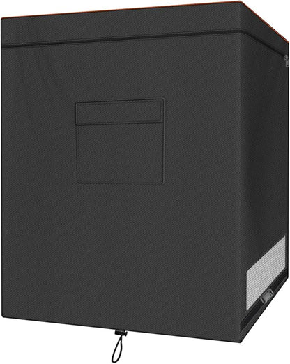 Chest Freezer Cover, Waterproof 420D Oxford Protective Outdoor Indoor Refrigerator Dust Cover with Zipper Fits 7.0 Cubic Feet Deep Freezer 38"L x 23"W x 34"H (Only Cover)