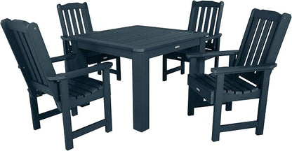 highwood AD-DNL44-FBE Lehigh 5 Piece Square Dining Set, 42-Inch, Federal Blue