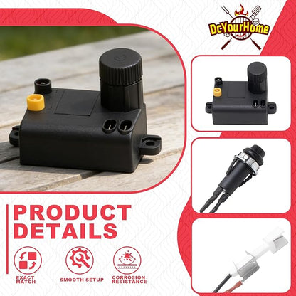 7642 Igniter Kit Replacement for Weber Ignition 69850 Weber Spirit Parts for Weber Spirit 210 & 310 SER, Spirit E310, E315,E210, E215, S210, S315 w/ Up Front Control Panels SP310, SX315 SMART Grills