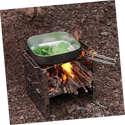 Mini Firewood Burner Tool Compact Bbq Stove for Garden Camping Hiking Charcoal Grill Folding Design
