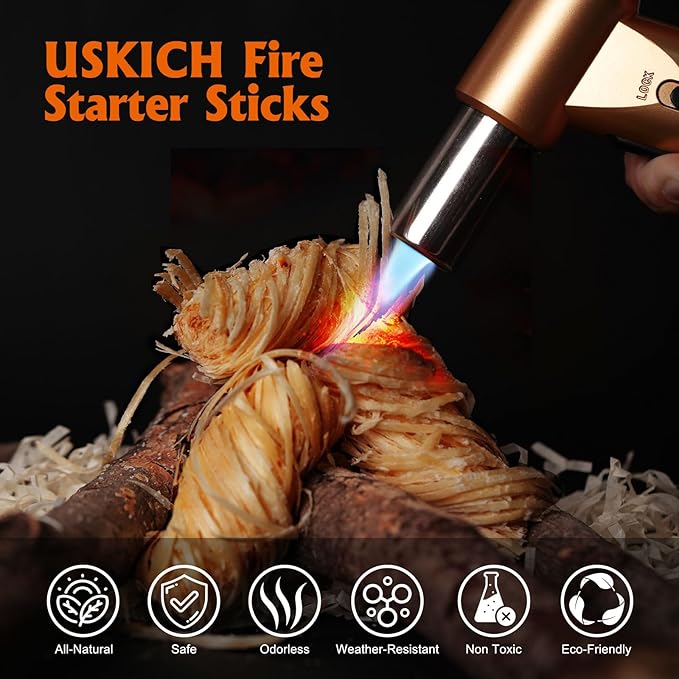 150Pcs Fire Starter,Fire Starters for Campfires,Fireplace, Pellet Stove & Wood, Fire Pit, Smoker, BBQ, Chimney, Pizza Oven - Fire Starters for Grill, Charcoal Starter, for Men