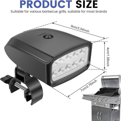 Grill Light with 10 Beads, High Brightness BBQ Light, Heat Resistant LED Grill Lights, Practical BBQ Grilling Lights for Outdoor Barbecue Picnic