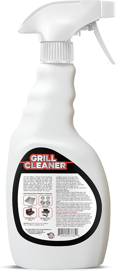 Evo Dyne Grill Cleaner Spray 3-Pack 32 oz Heavy-Duty Degreaser | Grill Cleaner - Bulk Cleaning Value - BBQ Degreaser - 3-Pack - Heavy-Duty Formula