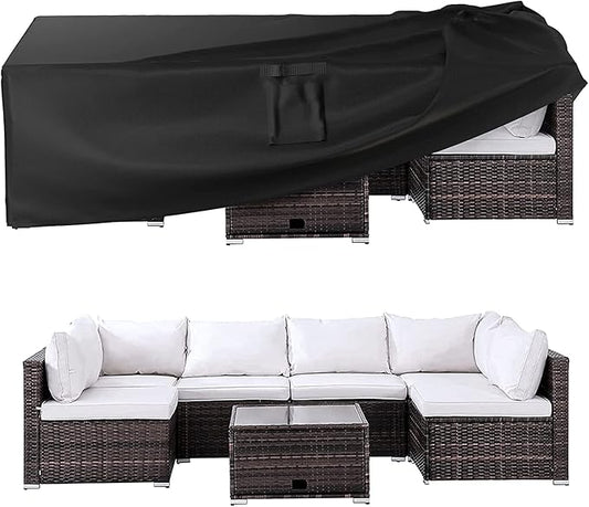 Ruimoy Patio Furniture Covers, Outdoor Furniture Cover Waterproof, General Purpose, Outside Table and Chair Covers, Heavy Duty 600D (62 Inch L x 42 Inch W x 28 Inch H)