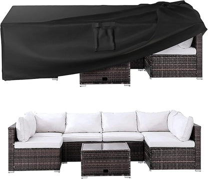 Ruimoy Patio Furniture Covers, Outdoor Furniture Cover Waterproof, General Purpose, Outside Table and Chair Covers, Heavy Duty 600D (86 Inch L x 44 Inch W x 27.8 Inch H)