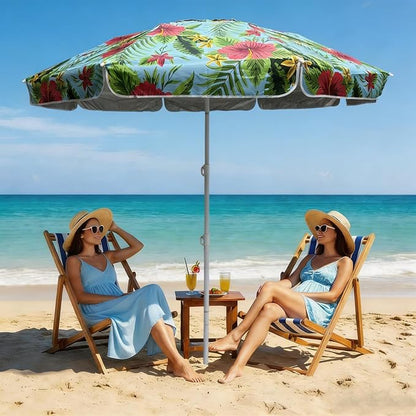 LOTTAFUN Portable Beach Umbrella 6ft – Lightweight Adjustable Outdoor Patio and Beach Umbrella Sun Shade with Sand Anchor & Carry Bag, Outdoor Folding no Tilt The sand needs to exceed the spiral 6inch