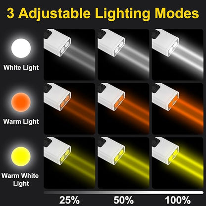 M METERXITY Grill Light for Outdoor Barbecue Grilling Accessories, ABS LED Neck Reading Light for Men Women Readers/Camping/Knitting/Crochet Accessories, BBQ Lighting [White]