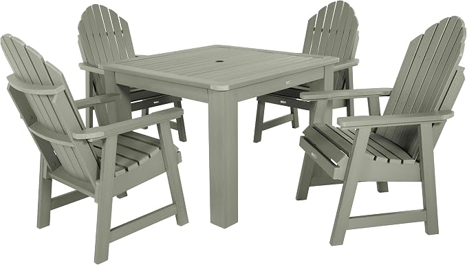 highwood Hamilton 5 Piece Square Dining Set, Eucalyptus