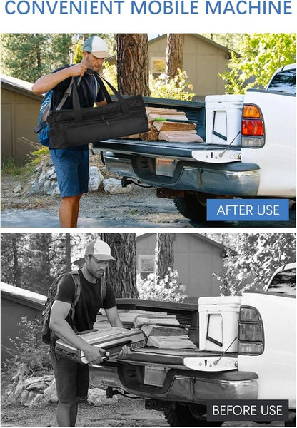 Carrying Bag for Ninja Sizzle Pro XL Indoor Griddle & Grill GX101 — 1280D Water-Resistant Oxford Shell — Cover for Ninja GX101 - Storage Case for Grill Plate & Accessories Tools, Bag Only
