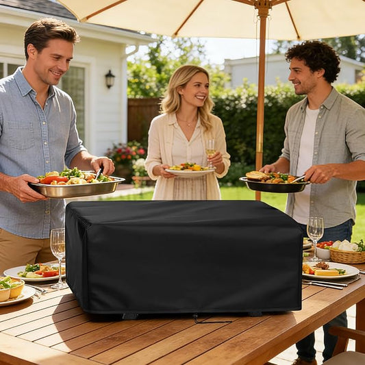 Grill Cover for Royal Gourmet GT2005 2-Burner Propane Gas Grill | Outdoor Gas Grill Cover Waterproof Tabletop Grill Covers - 26" L×19" W×10" H, Black