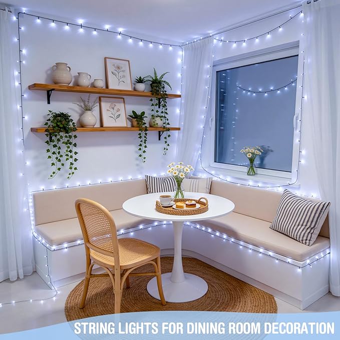 JMEXSUSS 250 LED White Christmas Lights Outdoor, 91.5ft Extendable White String Lights Indoor, Christmas Tree Lights with 8 Modes for Room Garden Patio Wedding Party Christmas Decorations