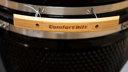 21" Kamado Grill COALS by Comfortbilt Ceramic Charcoal Grill Smoker with Cart Side Shelves and 412 Cooking Square Inches
