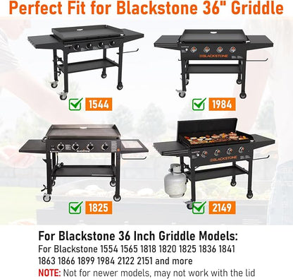 Upgrade Griddle Replacement Top for Blackstone 36 Inch | Flat Top Grill with Rear Grease System, Heavy Duty Steel, Flat Top Griddle Replacement for 1554 1818 1820 1825 2151