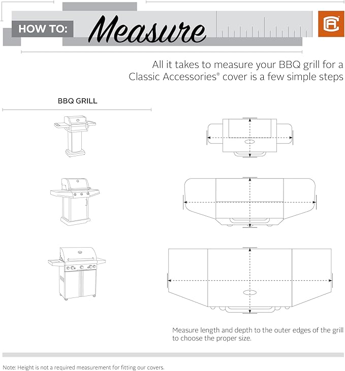 Classic Accessories Veranda Water-Resistant 59 Inch BBQ Grill Cover for the Weber Genesis