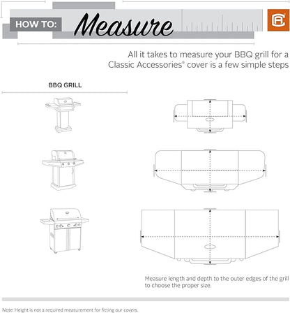 Classic Accessories Veranda Water-Resistant 59 Inch BBQ Grill Cover for the Weber Genesis