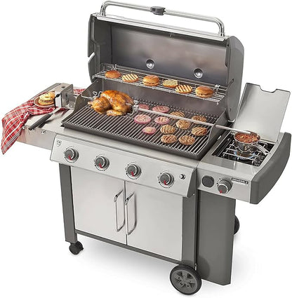 onlyfire Stainless Steel Rotisserie Kit Weber 7659 Replacement | Fits for Weber Spirit and Spirit II 200/300 Series Gas Grills, NOT FIT for Weber Spirit 4 Burner Grills