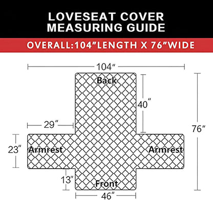 Easy-Going Reversible Couch Cover, 2 Cushion Sofa, Dark Blue/Ivory | Loveseat Slipcover For Dogs, Water Resistant Furniture Mat, Living Room, Non-Slip Sofa Cover, Pet Friendly