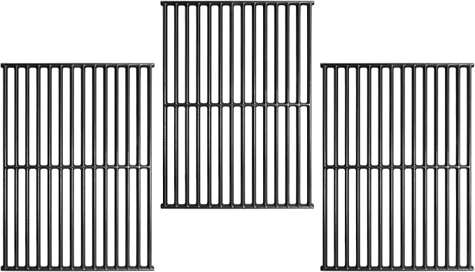SafBbcue 98888 Grill Grates for Monument Grill 25392 13478 Grill Replacement Parts, Monument Mesa 400 Grill Accessories Parts, Cast Iron Cooking Grids for Monument Grills 4-Burner Propane Gas Grill
