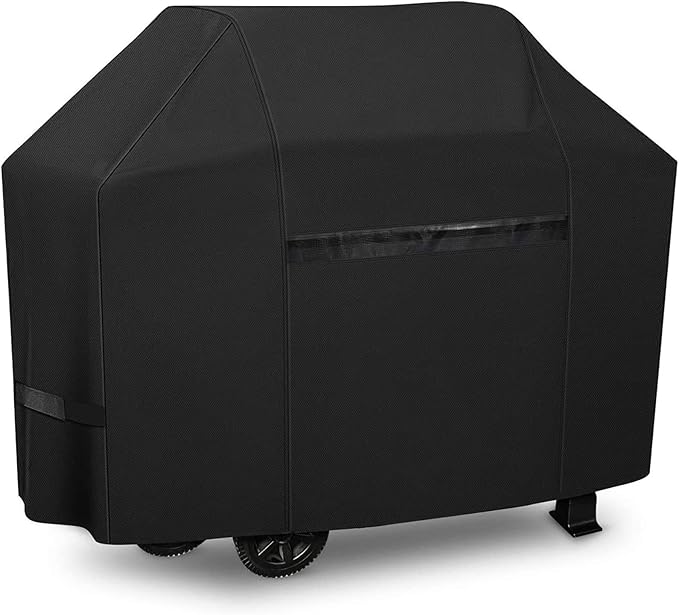 iCOVER 600D Grill Covers, 65 inch BBQ Cover, Heavy Duty Waterproof Canvas, UV Resistant & No Fading, for Weber Char Broil Holland Jenn Air Brinkmann and Dyna-Glo
