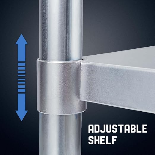 Profeeshaw Stainless Steel Prep Table 30''x36'' NSF Commercial Workbench | Metal Work Table, with Undershelf leveling feet; Heavy Duty Table for Kitchen, Restaurant, Home, Gargae, Hotel, 18-gauge 430