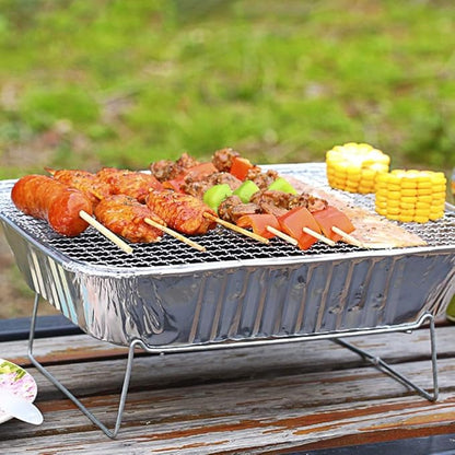 BBQ Grill Outdoor Disposable Portable BBQ Grill Home Outdoor Picnic Barbecue Stove with Charcoal